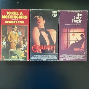 Bundle of 3 classic VHS